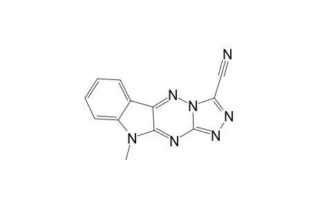 10-Methyl-10H-[1,2,4]-triazino[4,3-2,3][1,2,4]-triazino[5,6-b]indole-3-carbonitrile