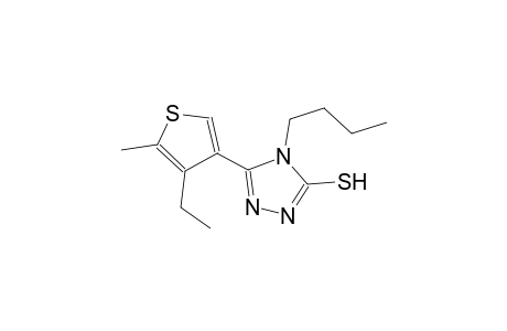 4-butyl-5-(4-ethyl-5-methyl-3-thienyl)-4H-1,2,4-triazol-3-yl hydrosulfide