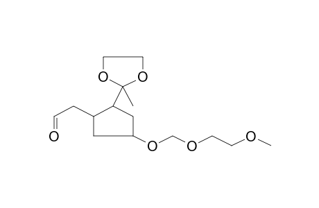 Cyclopentane, 1-(S)-(2-methyl-1,3-dioxolan-2-yl)-2-(R)-formylmethyl-4-(R)-(2-methoxyethoxymethoxy)-