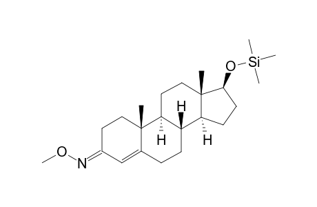 17.beta.-(trimethylsilyloxy)androst-4-ene-3-methyloxime