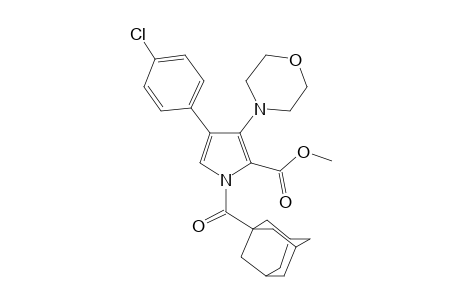 N-(Adamantan-1-ylcarbonyl)-4-(4-chlorphenyl)-3-morpholinopyrrol-2-carboxylic acid, methyl ester