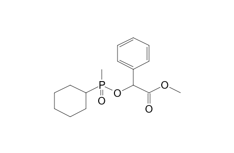 (Cyclohexyl-methyl-phosphinoyloxy)-phenyl-acetic acid, methyl ester