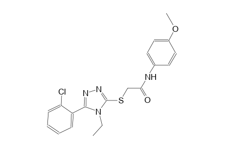 2-{[5-(2-chlorophenyl)-4-ethyl-4H-1,2,4-triazol-3-yl]sulfanyl}-N-(4-methoxyphenyl)acetamide