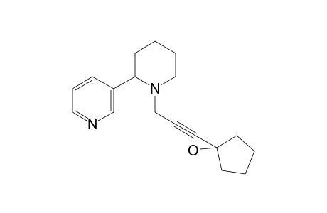 Cyclopentanol, 1-[3-[2-(3-pyridinyl)-1-piperidinyl]-1-propynyl]-