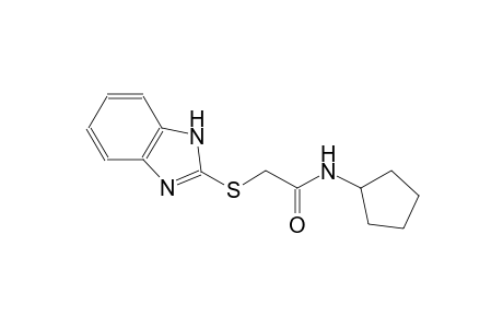 2-(1H-benzimidazol-2-ylsulfanyl)-N-cyclopentylacetamide
