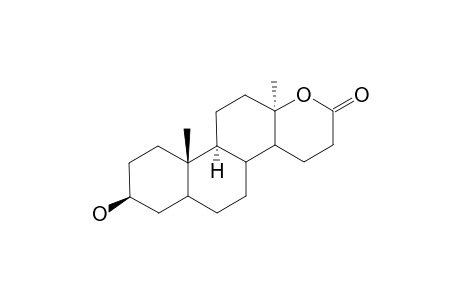 3-BETA-HYDROXY-17A-OXA-D-HOMO-5-ALPHA,13-ALPHA-ANDROSTAN-17-ONE