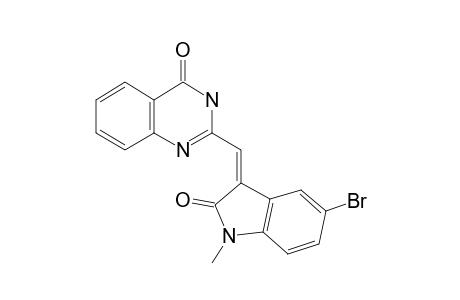 2-[(Z)-(5-bromanyl-1-methyl-2-oxidanylidene-indol-3-ylidene)methyl]-1H-quinazolin-4-one