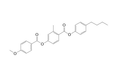 4,2-cresotic acid, p-butylphenyl ester, p-anisate