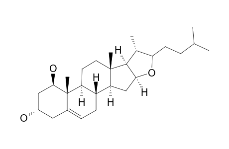 1-BETA,3-ALPHA-DIHYDROXY-FUROST-5-ENE