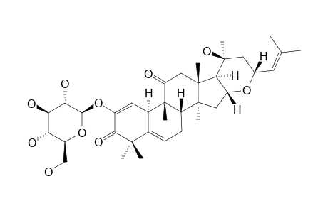 AOIBACLYIN;16-ALPHA,23-ALPHA-EPOXY-2,20-BETA-DIHYDROXY-CUCURBITA-1,5,24-TRIENE-2-O-BETA-D-GLUCOPYRANOSIDE