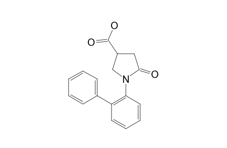 1-(o-biphenyl)-5-oxo-3-pyrrolidinecarboxylic acid