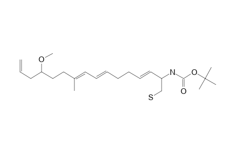 2-[(t-Butoxycarbonyl)amino]-10-methyl-13-methoxyhexadeca-3,7,9,15-tetraene-1-thiol