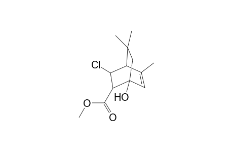 Methyl 5-endo-6-endo-6-chloro-4-hydroxy-2,7,7-trimethylbicyclo[2.2.2]octa-2-en-5-carboxylate