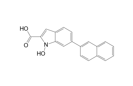 1-Hydroxy-6-(naphthalen-2-yl)-1H-indole-2-carboxylic acid