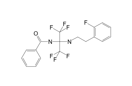 N-(1,1,1,3,3,3-hexafluoro-2-{[2-(2-fluorophenyl)ethyl]amino}propan-2-yl)benzamide