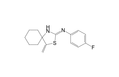 2-[(p-fluorophenyl)imino]-4-methylene-3-thia-1-azaspiro[4.5]decane