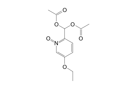 Acetate, (acetyloxy)(4-ethoxy-1-oxo-2-pyridyl)methyl ester