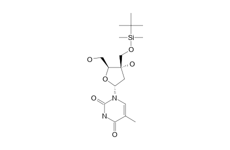 1-[3-C-(TERT.-BUTYLDIMETHYLSILYLOXYMETHYL)-2-DEOXY-ALPHA-D-ERYTHRO-PENTOFURANOSYL]-THYMINE