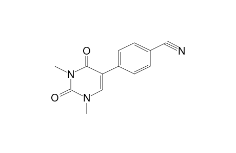 Uracil, 5-(p-cyanophenyl)-1,3-dimethyl-