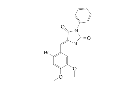 5-[(Z)-1-(2-BROMO-4,5-DIMETHOXYPHENYL)-METHYLIDENE]-3-PHENYL-IMIDAZOLIDINE-2,4-DIONE
