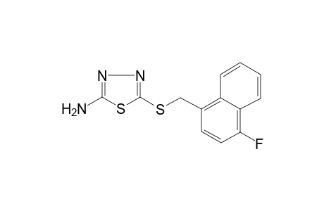 5-([(4-Fluoro-1-naphthyl)methyl]sulfanyl)-1,3,4-thiadiazol-2-amine