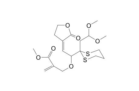 2-[[(2Z)-1-[2-(2,2-dimethoxyethyl)-1,3-dithian-2-yl]-2-(2-ketotetrahydrofuran-3-ylidene)ethoxy]methyl]acrylic acid methyl ester