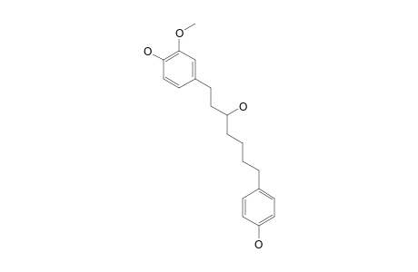 5-DEHYDROXY-OCTAHYDRO-DEMETHOXY-CURCUMIN-A;1-(3'-METHOXY-4'-HYDROXYPHENYL)-7-(4''-HYDROXYPHENYL)-3-HEPTITOL