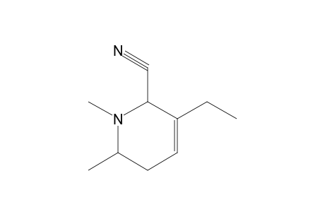 1,6-DIMETHYL-2-CYANO-3-ETHYL-3-PIPERIDEINE