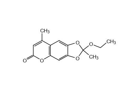 2,8-dimethyl-2-ethoxy-6H-1,3-dioxolo[4,5-g][1]benzopyran-6-one