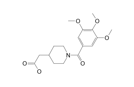 [1-(3,4,5-Trimethoxybenzoyl)piperidin-4-yl]acetic acid