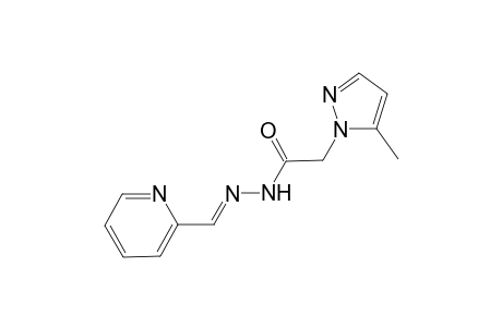 2-(5-methyl-1H-pyrazol-1-yl)-N'-[(E)-2-pyridinylmethylidene]acetohydrazide