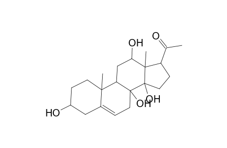 3,8,12,14-Tetrahydroxypregn-5-en-20-one