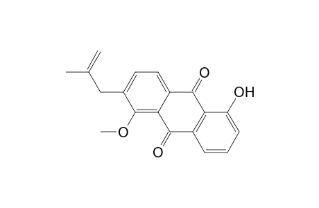 5-Hydroxy-1-methoxy-2-(2'-methylprop-2'-enyl)anthraquinone