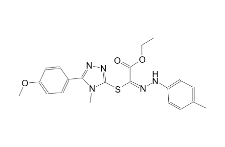 ethyl (2E)-{[5-(4-methoxyphenyl)-4-methyl-4H-1,2,4-triazol-3-yl]sulfanyl}[(4-methylphenyl)hydrazono]ethanoate