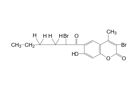 3-bromo-6-(2-bromohexanoyl)-7-hydroxy-4-methylcoumarin