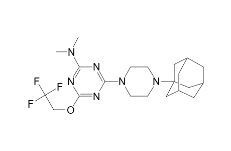 4-[4-(1-adamantyl)-1-piperazinyl]-N,N-dimethyl-6-(2,2,2-trifluoroethoxy)-1,3,5-triazin-2-amine