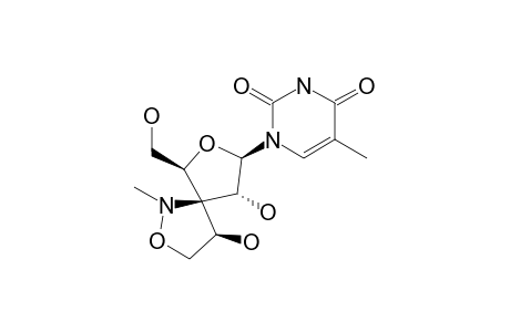 1-[(4R,5R,6R,7R,9S)-4,6-dihydroxy-1-methyl-9-methylol-2,8-dioxa-1-azaspiro[4.4]nonan-7-yl]-5-methyl-pyrimidine-2,4-quinone