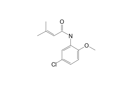 but-2-Enoic acid, amide, 3-methyl-N-(5-chloro-2-methoxyphenyl)-