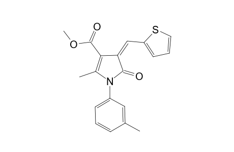 1H-pyrrole-3-carboxylic acid, 4,5-dihydro-2-methyl-1-(3-methylphenyl)-5-oxo-4-(2-thienylmethylene)-, methyl ester, (4Z)-