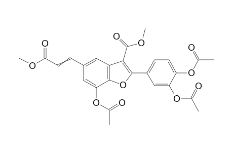 Methyl 7-acetoxy-2-(3,4-diacetoxyphenyl)-5-[3-methoxy-3-oxo-prop-1-enyl]benzofuran-3-carboxylate