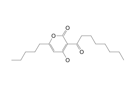 2H-Pyran-2-one, 4-hydroxy-3-(1-oxooctyl)-6-pentyl-