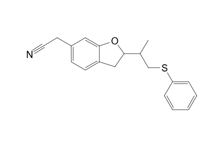 [2,3-DIHYDRO-2-(1'-METHYL-2'-PHENYLTHIOETHYL)-BENZOFURAN-6-YL]-ETHANENITRILE