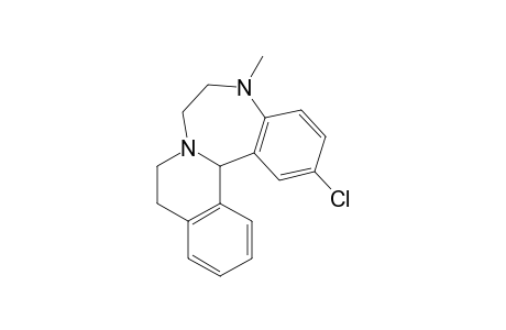 2-Chloro-5,6,7,9,10,14B-hexahydro-5-methylisoquino(2,1-d)(1,4)benzodiazepine