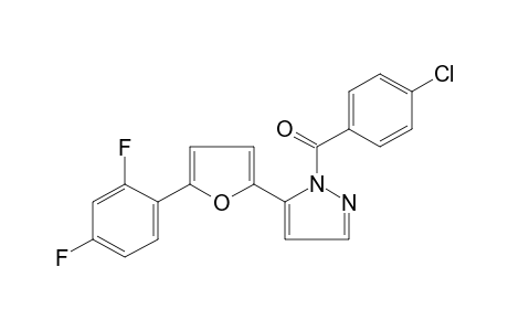 1-(p-chlorobenzoyl)-5-[5-(2,4-difluorophenyl)-2-furyl]pyrazole