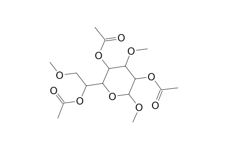 Methyl 2,4,6-tri-O-acetyl-3,7-di-O-methylheptopyranoside