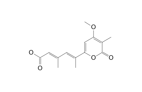 (2E,4E)-5-(6-keto-4-methoxy-5-methyl-pyran-2-yl)-3-methyl-hexa-2,4-dienoic acid