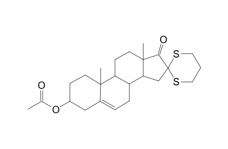 3-Acetoxyandrost-5-en-17-one, 16,16-propylenedithio-