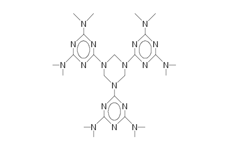 2,4,6-Tris(4,6-bis<dimethylamino)-1,3,5-triazin-1-yl)-hexahydro-1,3,5-triazine