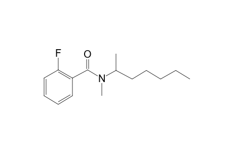 Benzamide, 2-fluoro-N-methyl-N-(hept-2-yl)-