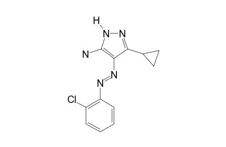 5-amino-4-[(o-chlorophenyl)azo]-3-cyclopropylpyrazole